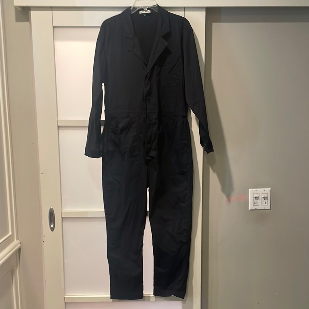 Alex Mill Standard Button Down Black Jumpsuit Utilitarian Style, M